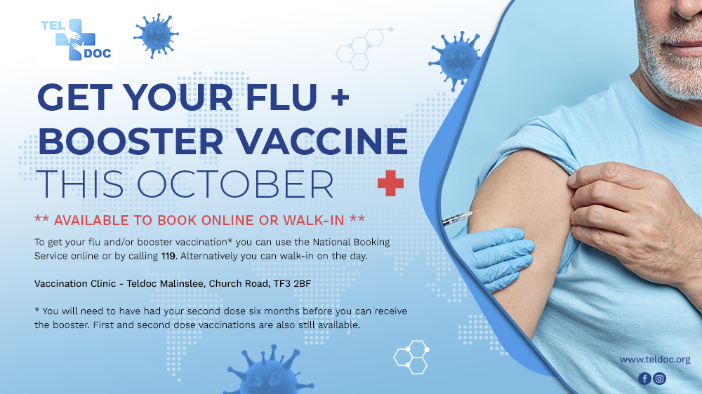Get Your Flu and Booster Vaccination This October…